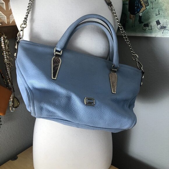 Roberto Cavalli Class Leather Satchel Handbag - Picture 8 of 8